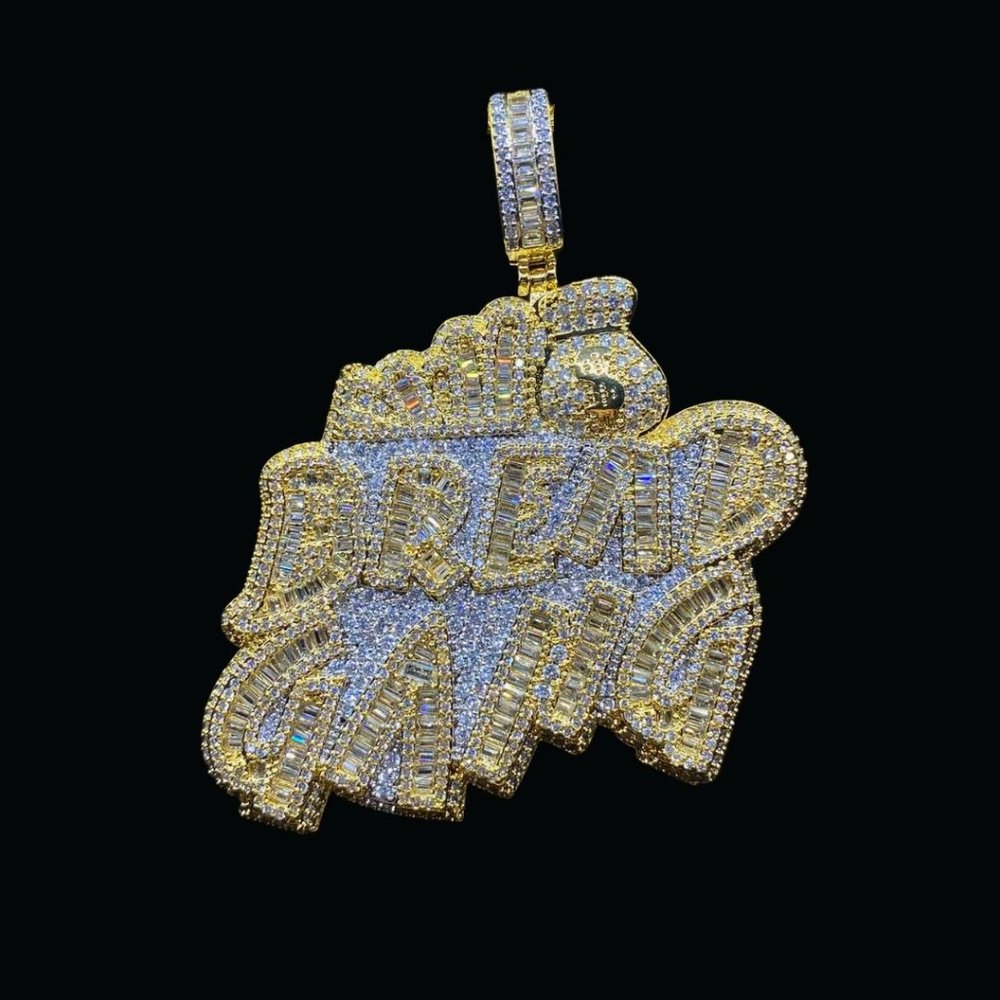 NEW! BREAD GANG Money Bag Edition Iced Out Pendant